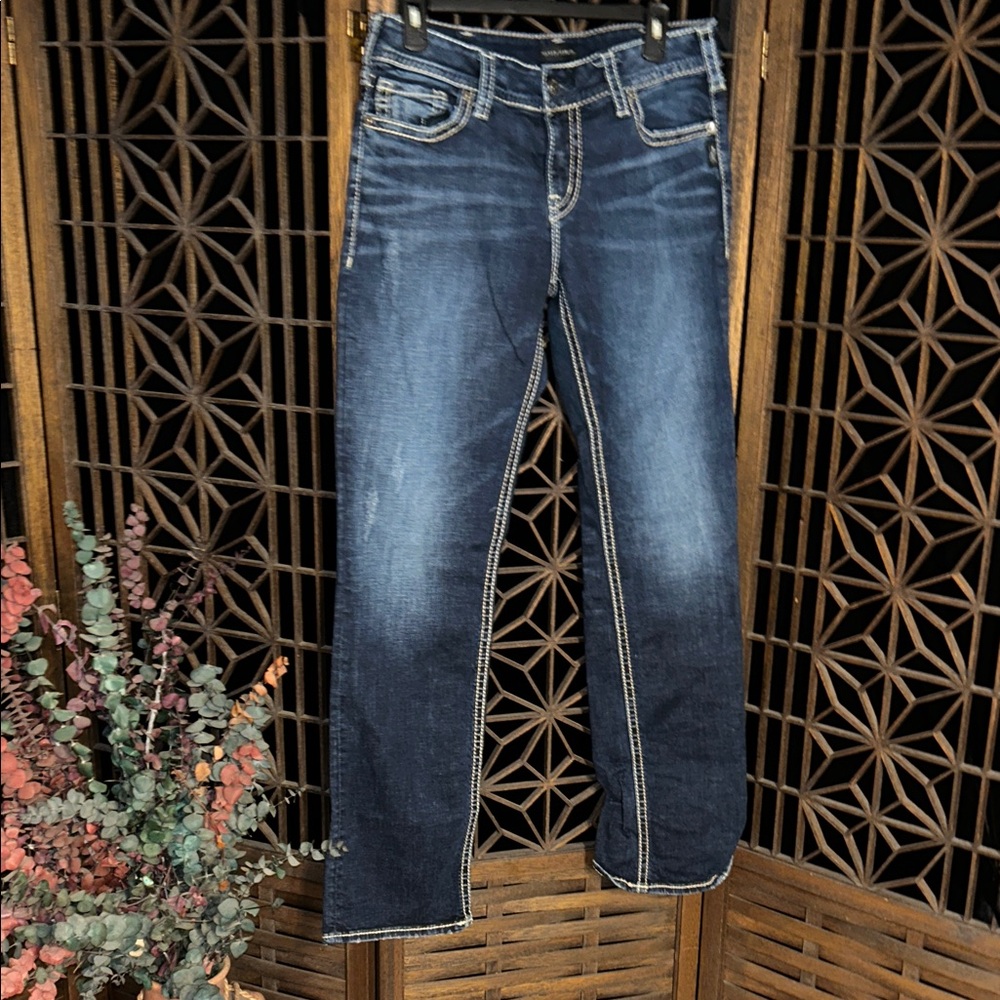 NWOT SILVER SUKI STRAIGHT LEG 32/34